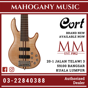 Cort Artisan Series A6 Plus FMMH Open Pore Natural Bass Guitar