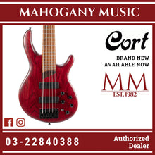 Cort B-5 Open Pore Burgundy Red Element Electric Bass W/Bag