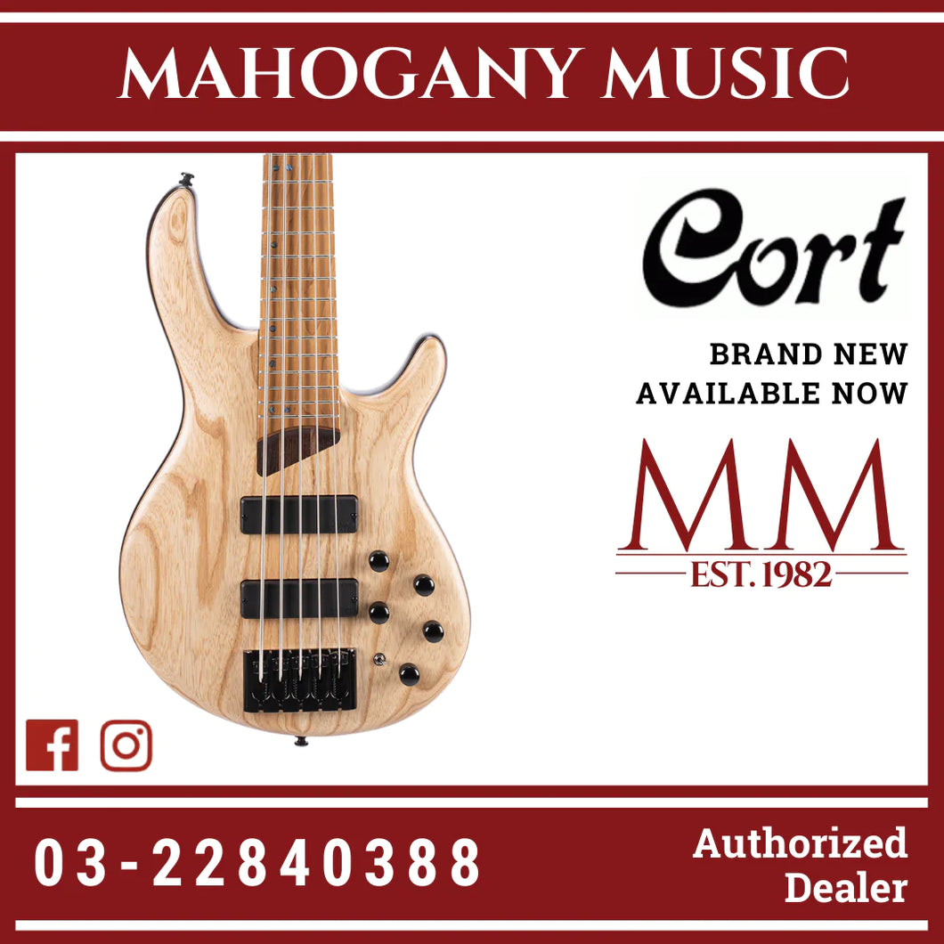 Cort B-5 Open Pore Natural Element Ele Bass W/Bag