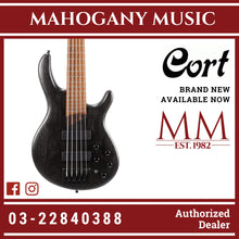 Cort B-5 Open Pore Trans Black Element Electric Bass W/Bag