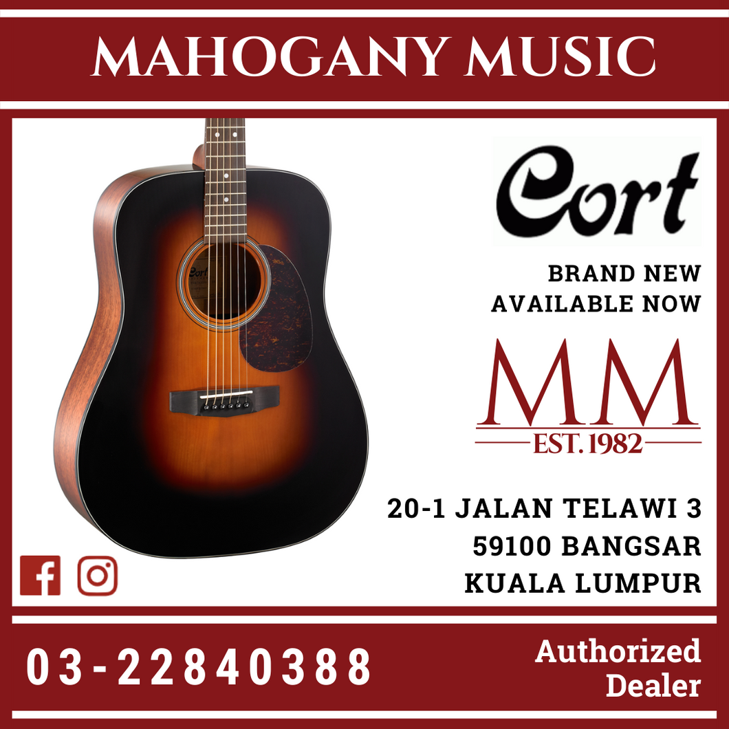 Cort Earth-100SSF Sunburst Acoustic Guitar