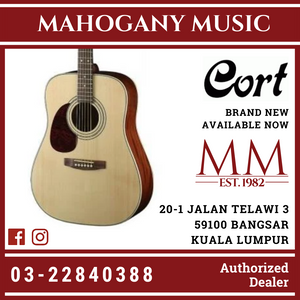 Cort Earth-70 Open Pore Left Handed Acoustic Guitar