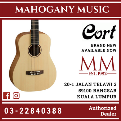 Cort Earth-Mini Open Pore Acoustic Guitar