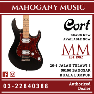 Cort G-100 H-H Open Pore Black Electric Guitar