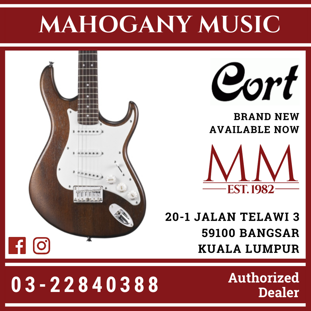 Cort G-100 Open Pore Walnut Electric Guitar