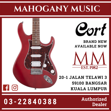 Cort G-110 Open Pore Black Cherry Electric Guitar