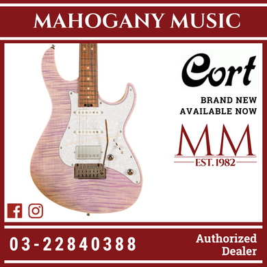 Cort G-280 Select Trans Chameleon Purple Electric Guitar W/Bag