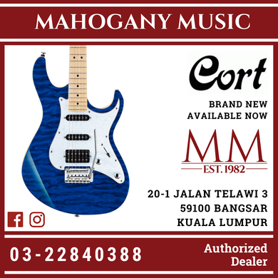 Cort G250DX Trans Blue Electric Guitar