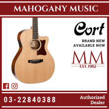 Cort GA-1E Grand Regal Open Pore Natural Acoustic Guitar W/Bag