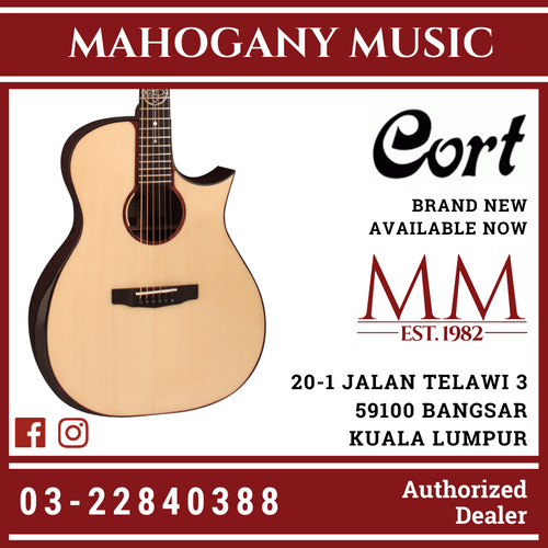Cort GA-LE PF Grand Regal Limited Edition Natural Acoustic Guitar