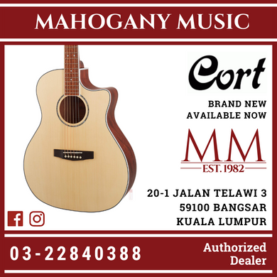 Cort GA-MEDX Acoustic Guitar W/EQ W/Bag
