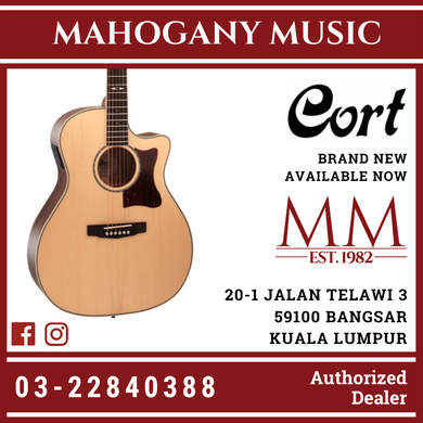 Cort GA10F-NS Grand Regal Acoustic Guitar W/Bag