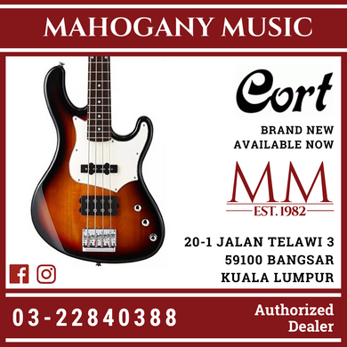Cort GB-34A 3 Tone Sunburst Bass Guitar