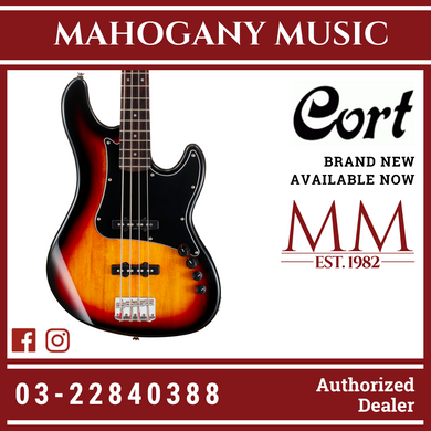 Cort GB-34JJ 4-Strings 3 Tone Sunburst Bass w/Bag