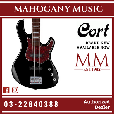 Cort GB-34JJ 4-Strings Black Bass w/Bag