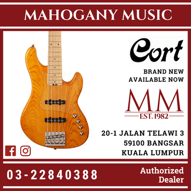 Cort GB-75JJ Amber Electric Bass