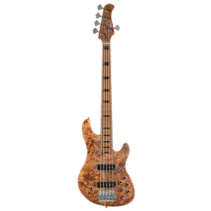 Cort GB-Modern 5 Open Pore Vintage Natural Electric Bass W/Hardcase