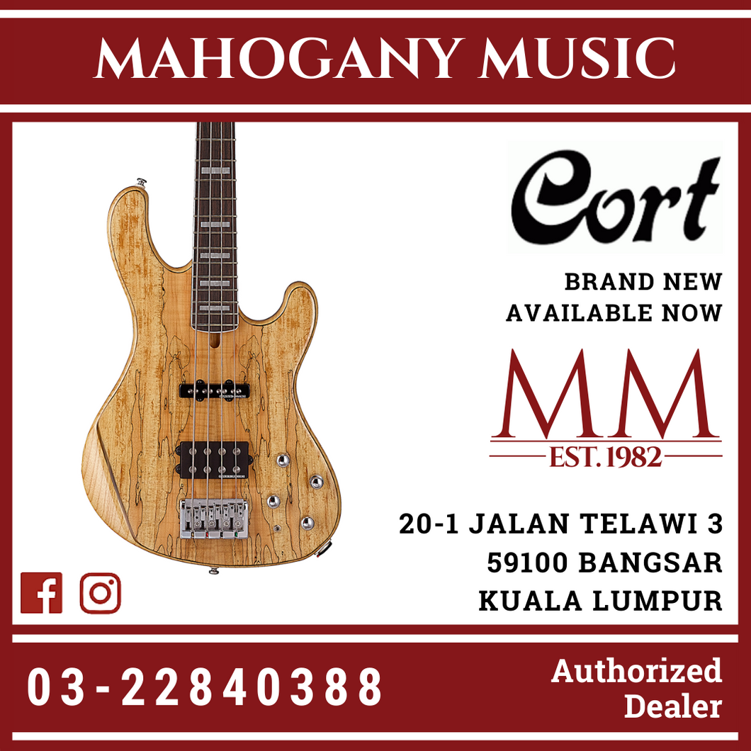 Cort GB4 Natural Custom Bass Guitar