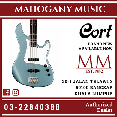 Cort GB54JJ Sea Foam Pearl Green 4 String Electric Bass Guitar