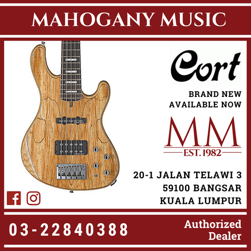 Cort GB5 Natural Custom Bass Guitar