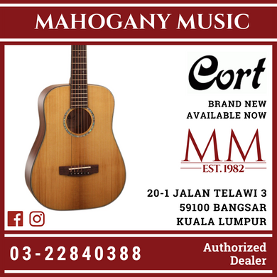 Cort Gold-Mini Aco Gtr W/Case