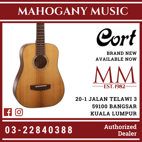 Cort Gold-Mini Aco Gtr W/Case