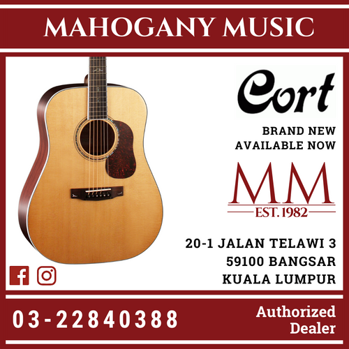 Cort Gold D8 Natural Gloss Finish Acoustic Guitar