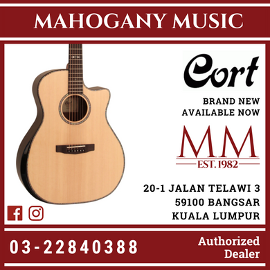 Cort Grand Regal GA-PF Bevel Natural Finish Acoustic Guitar
