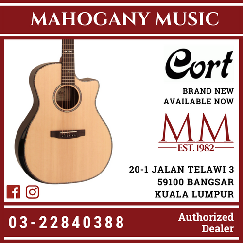 Cort Grand Regal GA-PF Bevel Natural Finish Acoustic Guitar