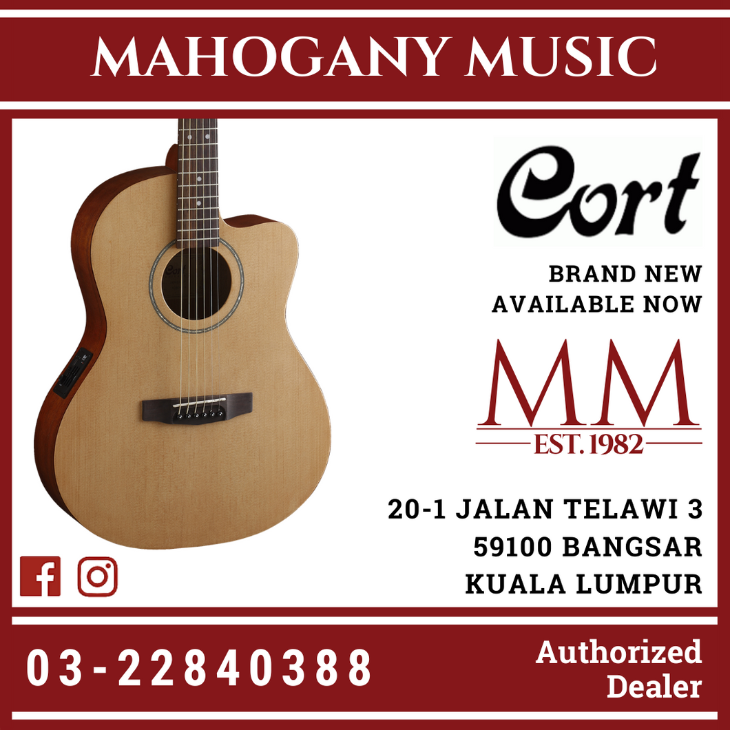 Cort JADE-1E Open Pore Acoustic Guitar
