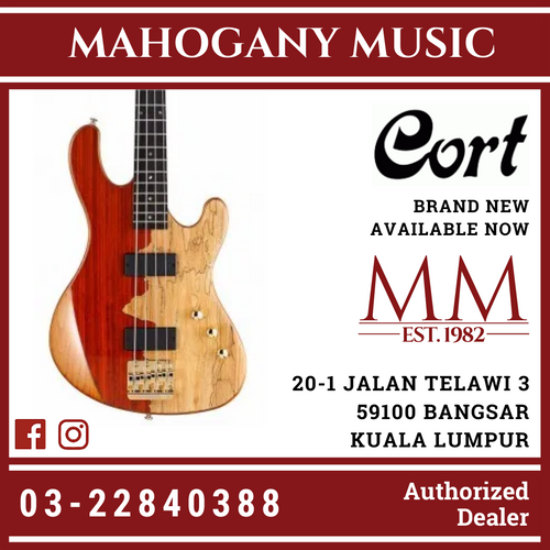 Cort Jeff Berlin Rithimic Signature Model Natural Finish Bass Guitar