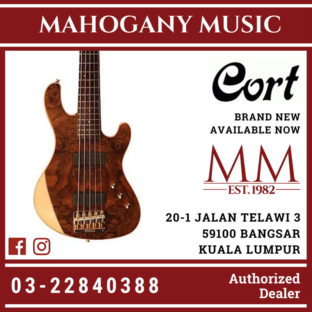 Cort Jeff Berlin Signature Model Natural 5-Str Bass Guitar