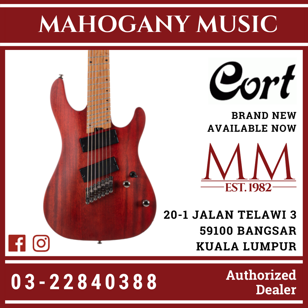 Cort KX-307MS Multiscale Open Pore Mahogany Electric Guitar