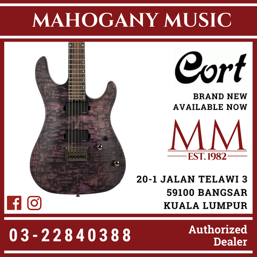 Cort KX-500 Etched Deep Violet Electric Guitar