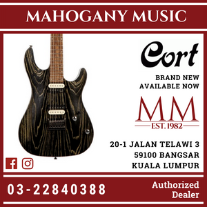 Cort KX300E Etched, Black Gold Finish Electric Guitar