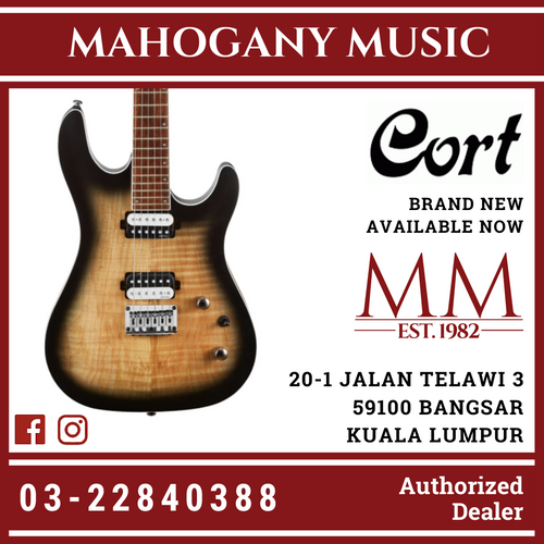 Cort KX300 Open Pore Raw Burst Electric Guitar