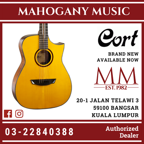 Cort LUXE-II Frank Gambale Natural Signature Acoustic Guitar