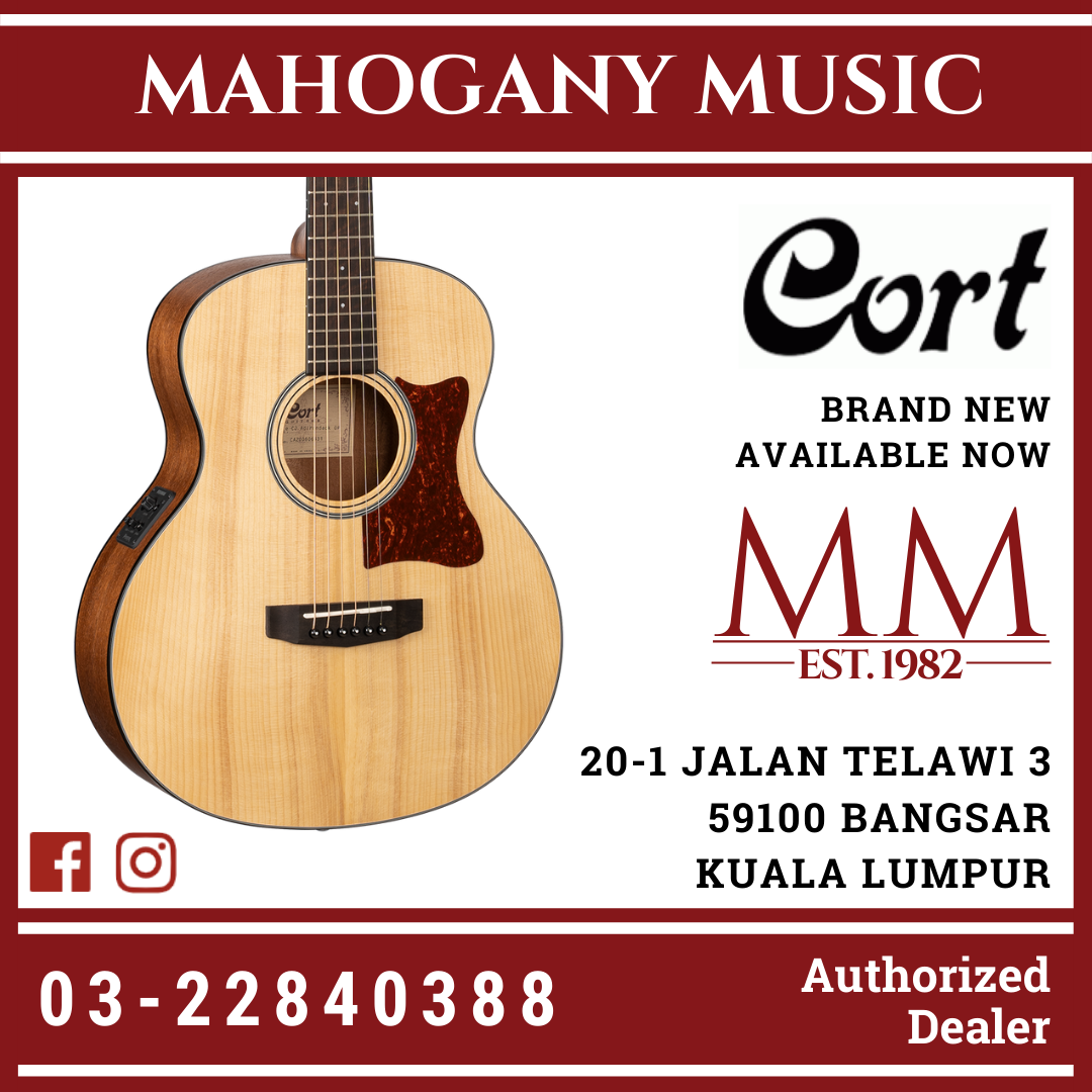 Cort Little CJ Adirondack Open Pore Acoustic Guitar W EQ