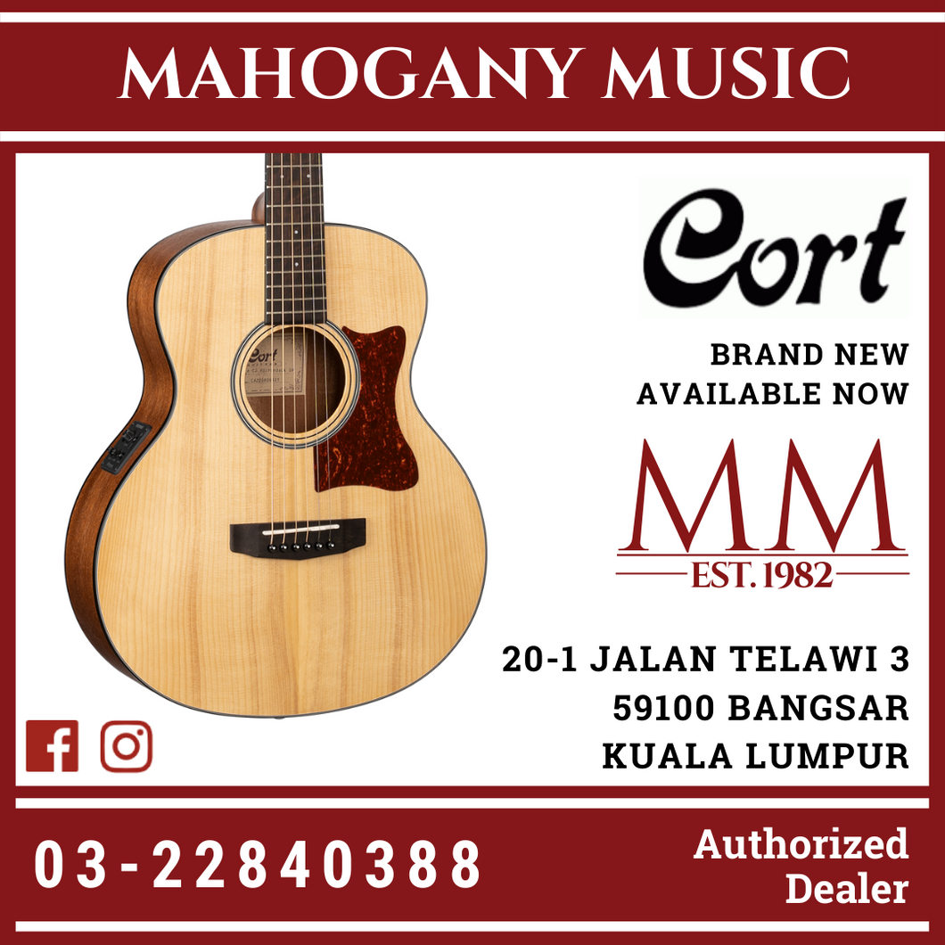 Cort Little CJ Adirondack Open Pore Acoustic Guitar W EQ