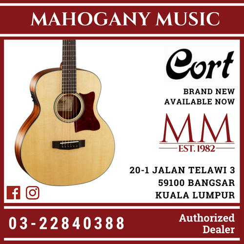 Cort Little CJ Open Pore Natural Finish Acoustic Guitar