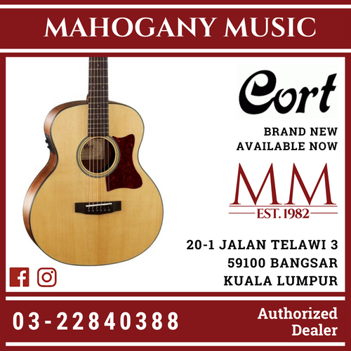 Cort Little CJ Acoustic Guitar Walnut W/Bag*NEW STOCK