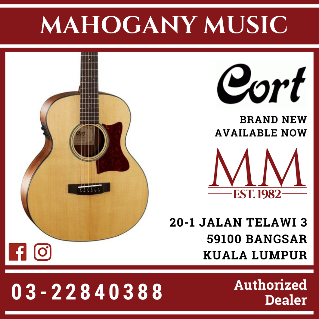 Cort Little CJ Acoustic Guitar Walnut W/Bag*NEW STOCK