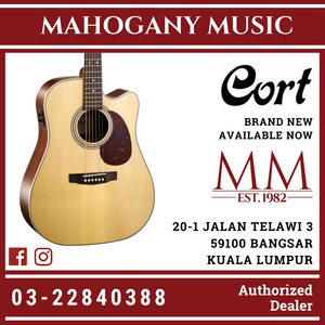 Cort MR-600F Natural Solid Top Acoustic Guitar