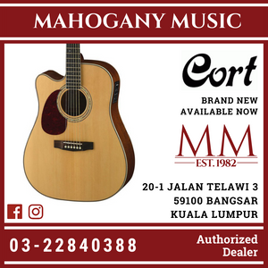 Cort MR-710F Left Handed Natural Satin Acoustic Guitar
