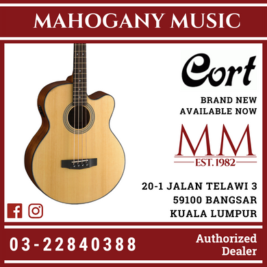 Cort SJB-5FB Natural Satin Acoustic Bass Guitar
