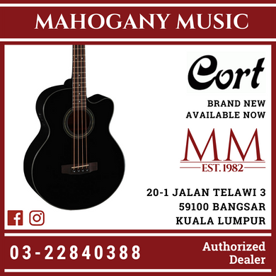 Cort SJB-5F Black Acoustic Bass Guitar