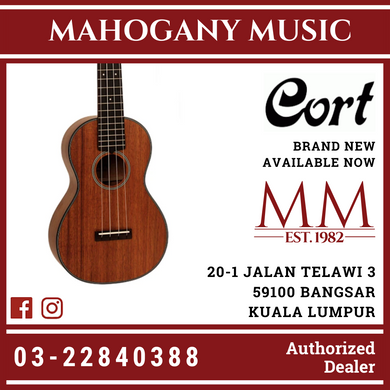 Cort Concert Blackwood Ukulele W/Bag