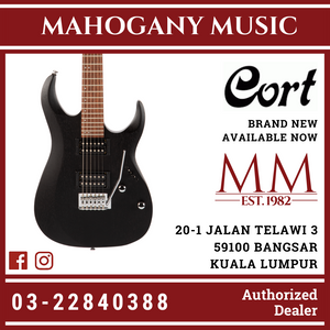 Cort X-100 Open Pore Black Electric Guitar