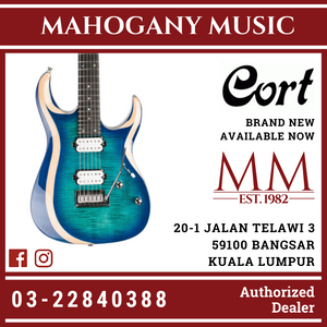 Cort X700 Duality Light Blue Burst Electric Guitar