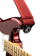D’Addario 50BAL11 Auto Lock Nylon Woven Guitar Strap, Blood Red